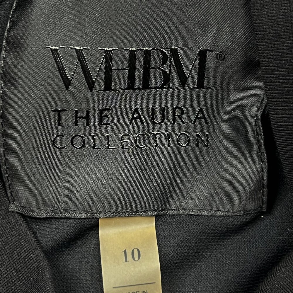 White House Black Market AURA Long Sleeve Sculpting Mini Dress Black Sz 10 - NWT - Picture 4 of 6